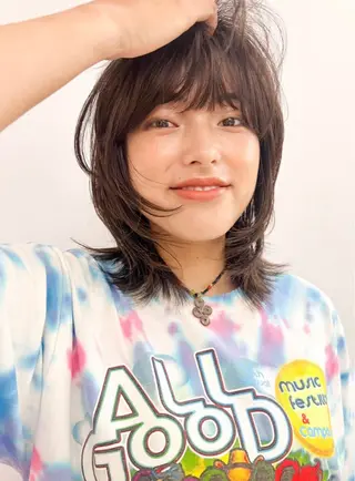 セミロング 似合わせカット🫧 /パーマRINAのヘアスタイル