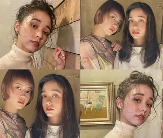 ミディアム パーマ カラー MARLE 今里店のヘアスタイル