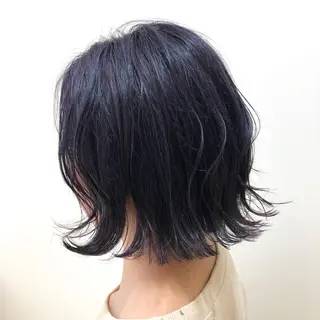 ミディアム カラー 🌈ぷる艶カラー🌈 髪質改善👑柳沼尚貴のヘアスタイル