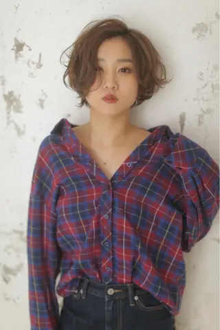 ショート カラー ナガイ ユウキのヘアスタイル