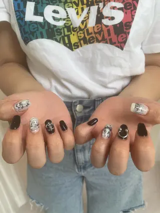 ネイル 束感まつ毛/ネイル/ LED♥KIRARAのマツエク・マツパデザイン