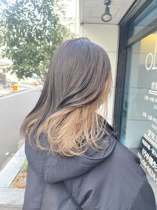 セミロング カラー olino 【オリノ】西田辺のヘアスタイル