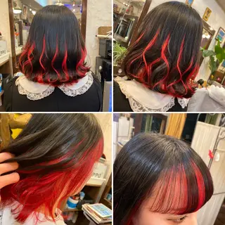 ミディアム カラー "PEPPU "所属・🌈推し色派手髪 ハイトーンShinのヘアスタイル