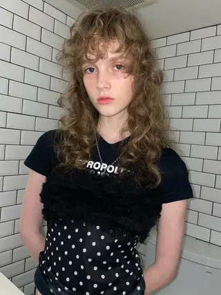 パーマ ボブ.顔周りカット カット/ユキカのヘアスタイル