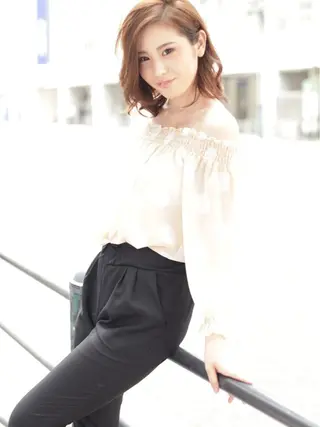 ミディアム パーマ H所属・H (エイチ) 烏丸御池店のヘアスタイル