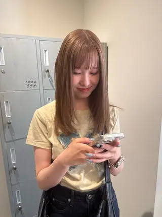 ロング カラー ブリーチ/アレンジ 天満/chihiroのヘアスタイル