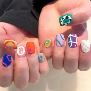 ネイル 新井 ひなののネイルデザイン