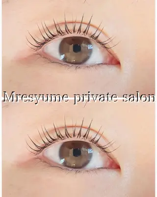 マツエク・マツパ Mresyume MAYUのマツエク・マツパデザイン