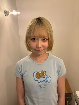 ショート カラー ᗰIᖇᗩ☼ 𐦍 ☼ ᑎᗩIᒪのネイルデザイン