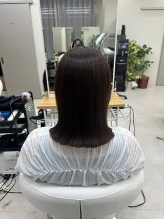 ミディアム Aura所属・丸山 心 / 艶カラーのヘアスタイル