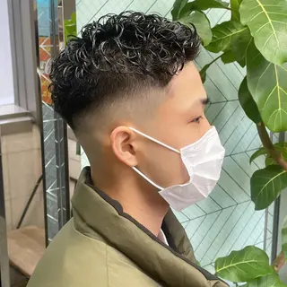 パーマ メンズ Le'a所属・渋谷/フェード/ 國分 翔のヘアスタイル
