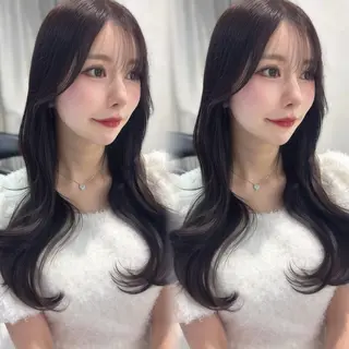 ロング 韓国レイヤー×髪質 改善︎💕︎あかねのヘアスタイル