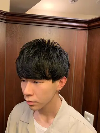 ショート メンズ ヒロ銀座 バーバーショップ神楽坂所属・ひらお あおとのヘアスタイル