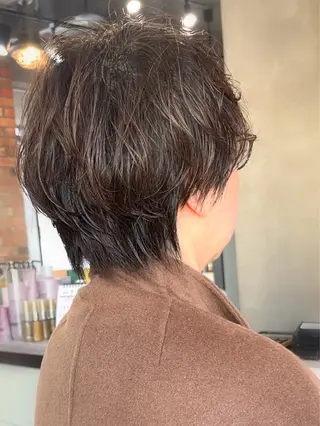 パーマ ナチュラルショート ゆるふわ🌿高橋俊大のヘアスタイル