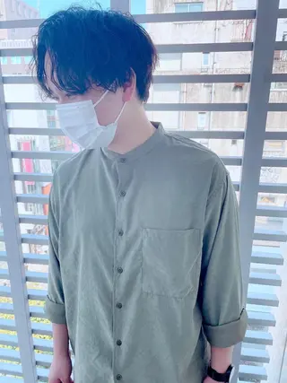 ショート パーマ ヘアアレンジ メンズ メンズZina代表 田端 麗治のヘアスタイル