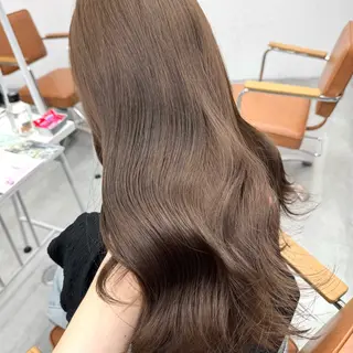 ロング カラー ヘアアレンジ ブリーチなしカラー /ベージュ/安形翔のヘアスタイル