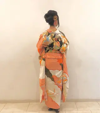 ロング ヘアアレンジ SALON DE KIKUCHI 本店所属・菊池 栄里奈のヘアスタイル