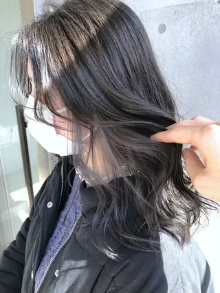 セミロング カラー ☕️ベージュカラー 内藤光哉☕️のヘアスタイル