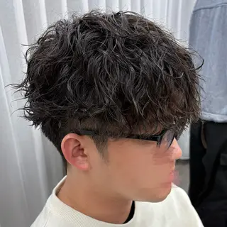 ショート パーマ メンズ いちか🤍 COQU千葉のヘアスタイル