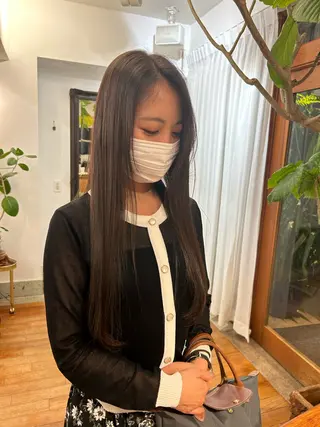 ロング カラー レイヤーカット/髪質 改善✨/藤田侑花のヘアスタイル