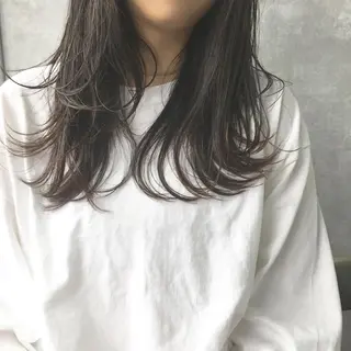 セミロング カラー レイヤーカット BLend 渋谷のヘアスタイル