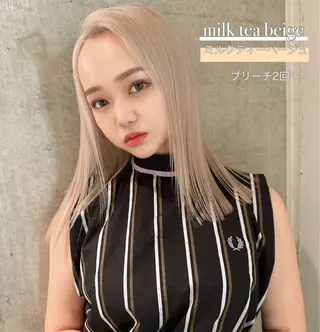 ロング カラー メンズ MONIQA【モニカ】所属・名古屋ハイトーン/ 🐶ブリーチ専門店のヘアスタイル