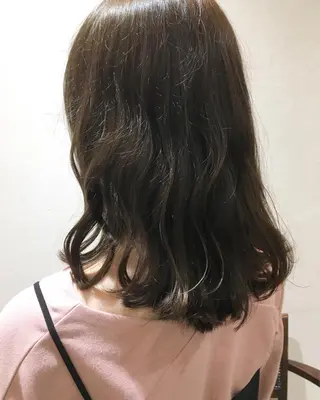 セミロング カラー 似合わせカラー/艶 髪質改善/ヨシザキのヘアスタイル