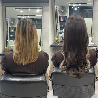 ロング カラー ヘアアレンジ ar+ ❤︎ maiのヘアスタイル