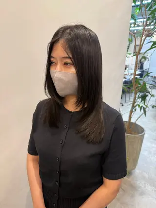 ロング 川口開世 cutのヘアスタイル