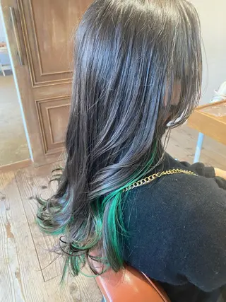 ロング カラー わかばやし ゆうこのヘアスタイル