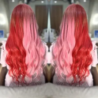 ロング カラー ヘアアレンジ メンズ ♡SNSで大バズり♡ コリアン羽エクステ◎のヘアスタイル