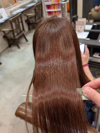 ロング パーマ 美髪矯正/縮毛矯正/ 髪質改善/店長 山下のヘアスタイル