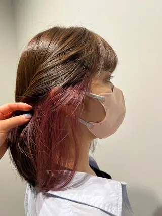 カラー 長谷 朋美のヘアスタイル