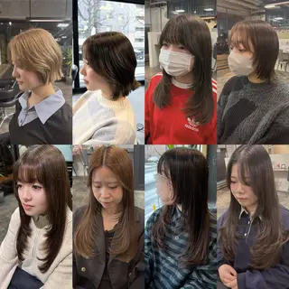 ミディアム カラー ユイカ🐮暖色カラー / 髪質改善のヘアスタイル