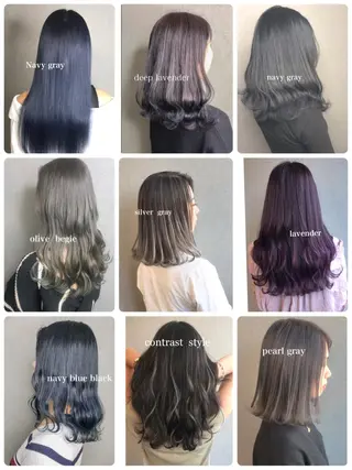 ミディアム カラー Selenehair 三条本店のヘアスタイル