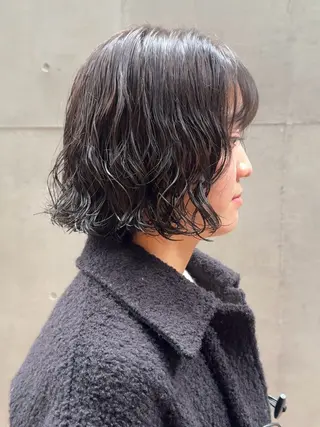 ショート パーマ 大橋 芽衣のヘアスタイル