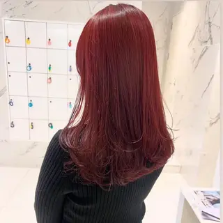 セミロング アヴァンスクロス あべのルシアス店のヘアスタイル