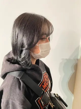 カラー La fith hair ray 札幌店所属・顔まわり/W カラー/リョウのヘアスタイル