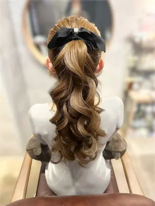 ロング ヘアアレンジ ヘアセット┊お呼ばれ ┊お出かけ┊wadaのヘアスタイル