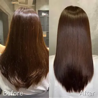 ロング カラー ツバサ 髪質改善のヘアスタイル