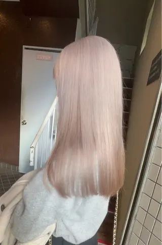 ロング カラー salowin梅田茶屋町suite所属・ハイトーンヘア/ 島崎　タクミのヘアスタイル