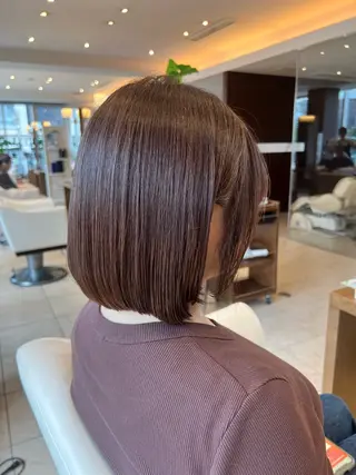 ミディアム カラー 清水 萌未のヘアスタイル