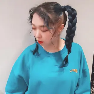 ロング カラー ヘアアレンジ PRIVATE SALON EYES所属・EYES リアのマツエク・マツパデザイン