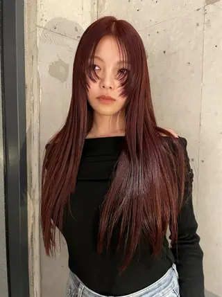 ロング カラー sano rikitoのヘアスタイル