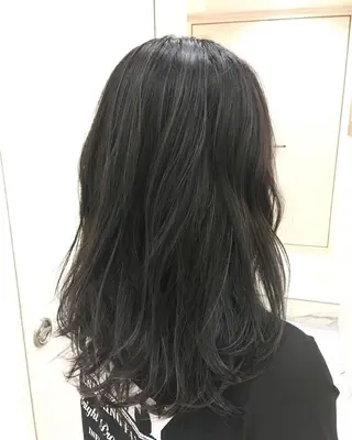 ロング カラー 斉藤 貴也のヘアスタイル