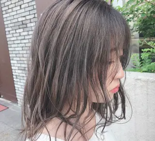 セミロング trico上新庄店所属・jr.カラーリスト 園田峻平のヘアスタイル