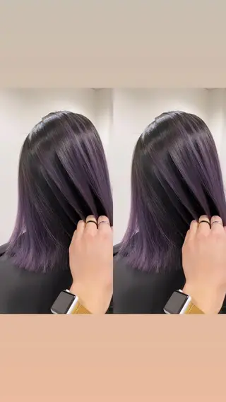 セミロング カラー ヘアアレンジ 🌻Insta指名 NO.1🌻Shoのヘアスタイル