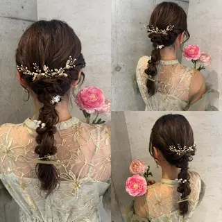 ロング ヘアアレンジ Reve  resort所属・美髪× ヘアセット✨Araiのヘアスタイル