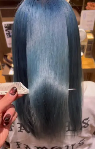 ロング Dice朋生/ブリー チ/ハイトーン特化のヘアスタイル