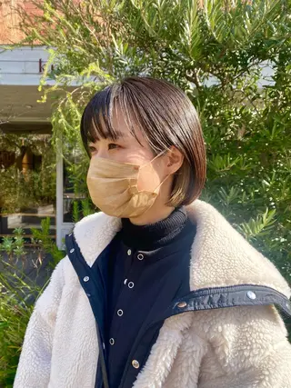 ショート カラー ヘアアレンジ BELLA阿部野 TOMOMIのヘアスタイル